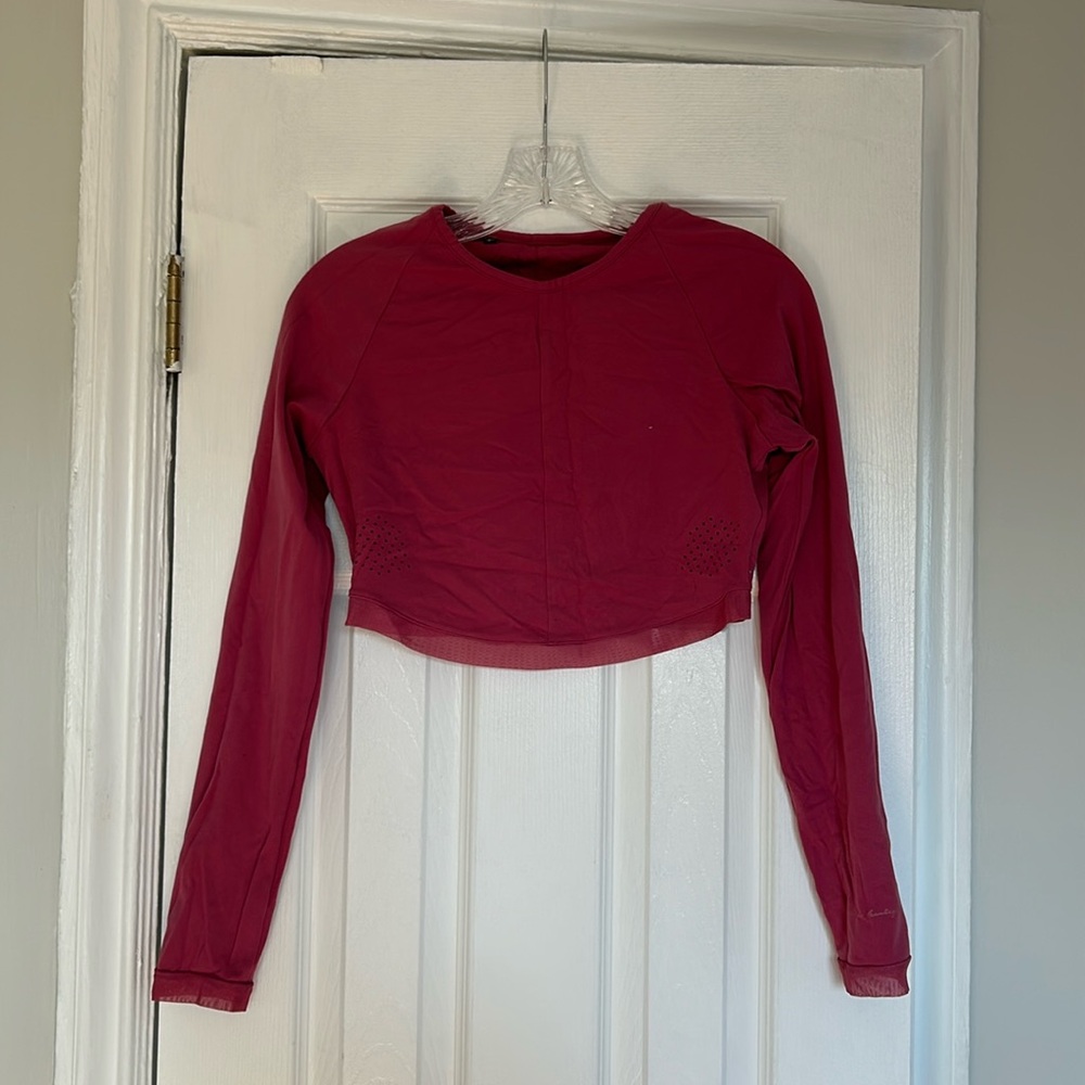 GYMSHARK x Whitney Simmons cropped long sleeve top